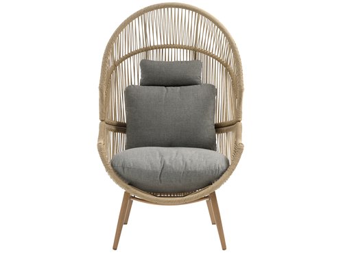 Lounge chair HALVREBENE natural