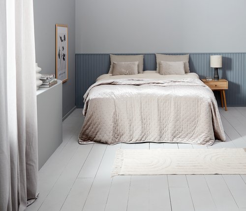 Bed throw ENGSTARR 220x240 taupe