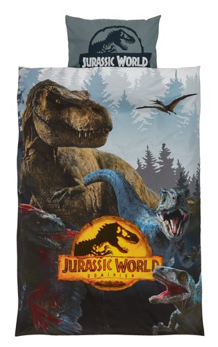 Duvet cover set JURASSIC WORLD Single grey
