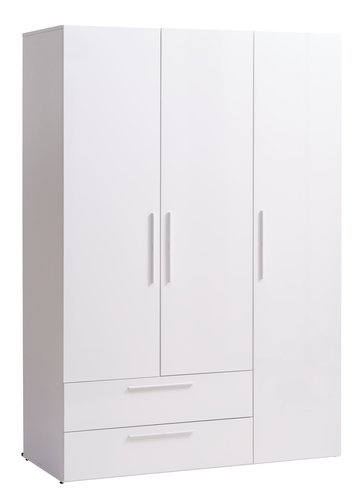 Wardrobe HELSTRUP 144x208 h.gloss white