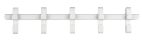 Coat rack GALSTED 5 hooks white