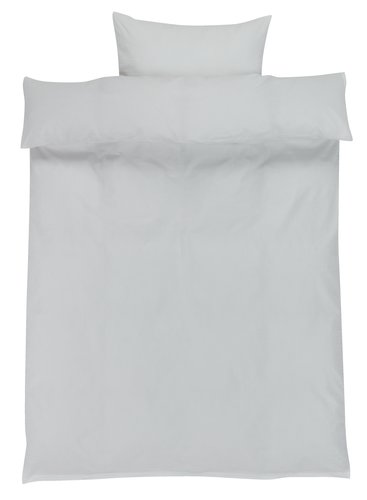 Duvet cover set TINNE seersucker Single white