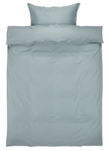 Sateen duvet cover set INGEBORG Single green