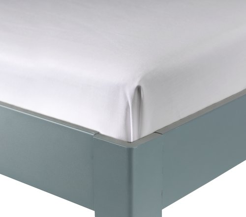 Sateen Flat sheet SANDRA Single white
