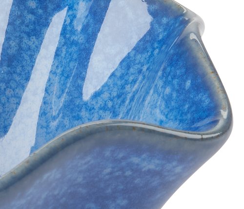 Tealight holder DARIAN D12xH6cm blue