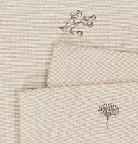 Cloth napkin ENGFIOL 40x40 beige/grey 2pcs/pk
