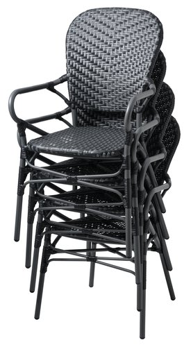Stacking chair SAKSBORG grey
