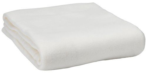 Throw SKOGVIKKE 130x160 fleece white