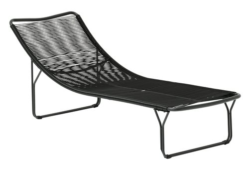 Sun lounger UBBERUP W60xL183 black