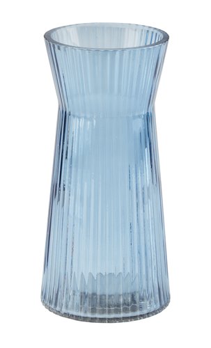Vase HILBERT D8xH16cm blue