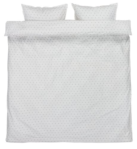 Percale duvet cover set OLGA King blue/white