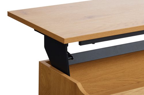 Coffee table AABENRAA L110 lift-top/storage oak colour