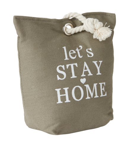 Door stopper EIGIL 20x10x20cm canvas grey