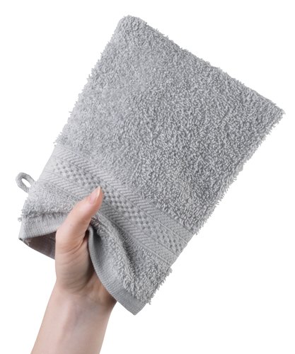 Wash glove UPPSALA 14x20 light grey