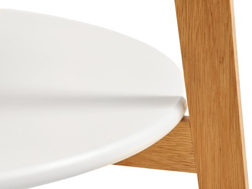 Coffee table JEGIND D80 white/natural