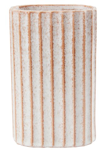 Vase LARSEN W11xL6xH18cm beige/terracotta