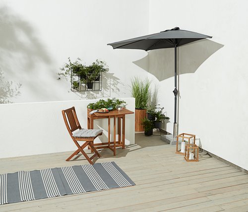 Balcony parasol KOLDING W270xL135 grey