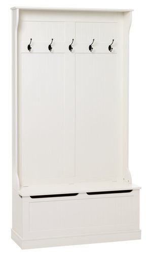 Hallway unit EGEBY with bench white