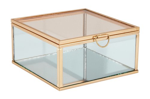 Decorative box EDVARD W12xL12xH6cm glass