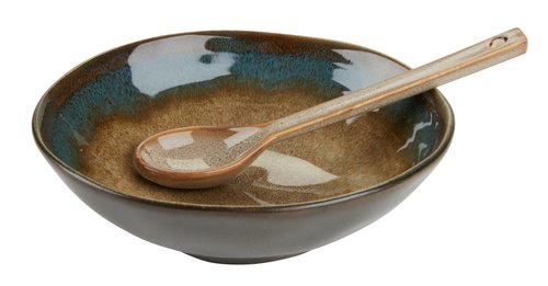 Teaspoon GLEN H15cm brown pack of 2