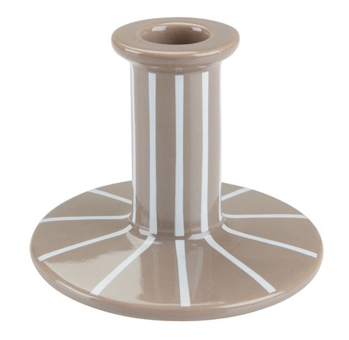 Candlestick MARK D10xH8cm grey