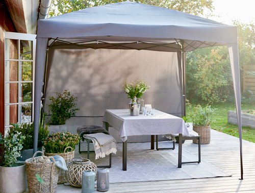 Gazebo side panel JERUP W2.65xH2m grey