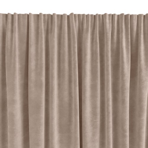 Curtain AUSTRA 1x140x300 velvet taupe