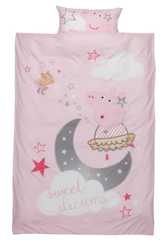 Duvet cover set PEPPA PIG Single rose