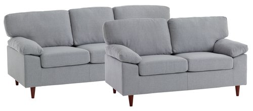 Sofa set GEDVED set of 2 light grey