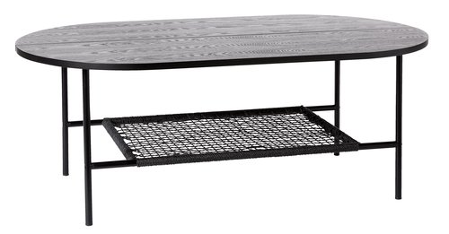 Coffee table HINNERUP 75x120 black