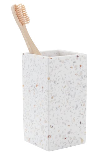 Toothbrush holder BILLSTA terrazzo effect