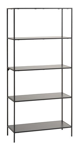 Shelving unit HORBELEV 5 shelves wide black