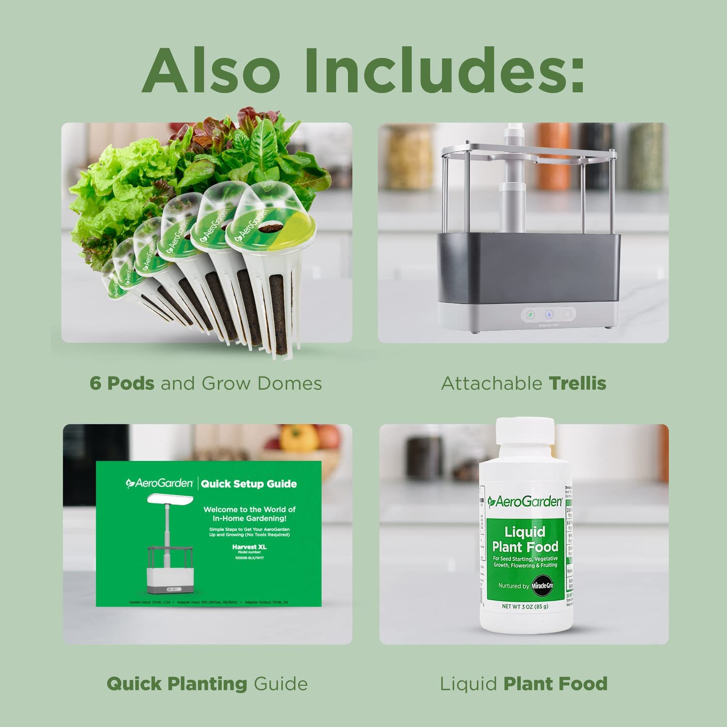 Harvest XL with Gourmet Herbs Seed Pod Kit - Indoor Garden with LED Grow Light