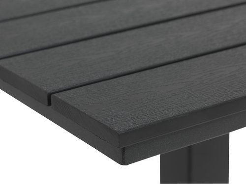 Bistro table HOBRO W70xL70 black
