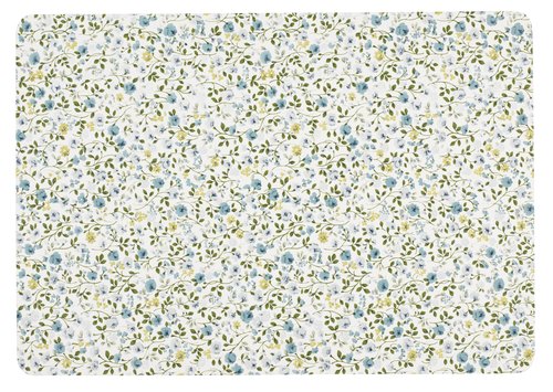 Place mat FLORA 33x42 blue/white