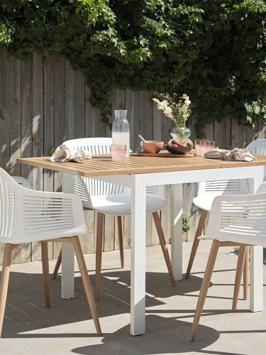 Garden table RAMTEN W70xL75/126 hardwood