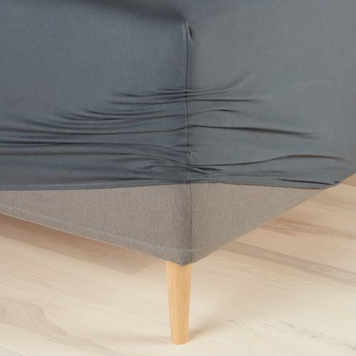 Jersey Fitted sheet JETTE Single grey