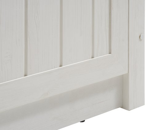 Bed frame MARKSKEL Single oak/white