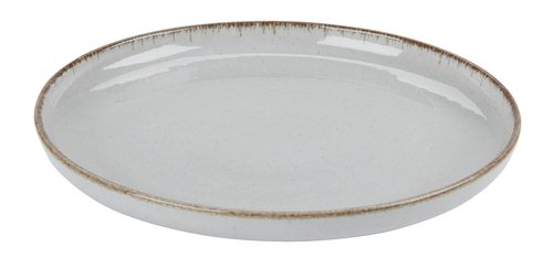 Plate FERDUS D19cm porcelain grey