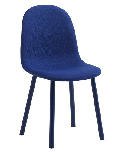 Dining chair EJSTRUP blue fabric