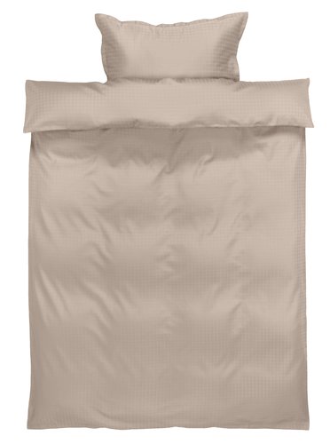 Duvet cover set INGEBORG sateen Single sand