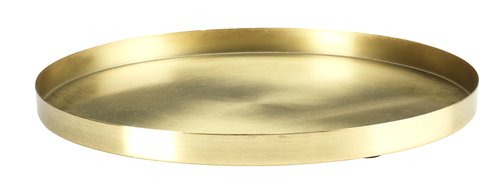 Decorative tray FRITS D30xH2cm brass