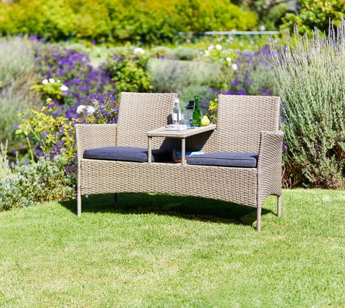 Garden bench FASTERHOLT W138xD61 natural