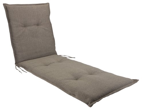 Garden cushion sun lounger HOPBALLE dark sand