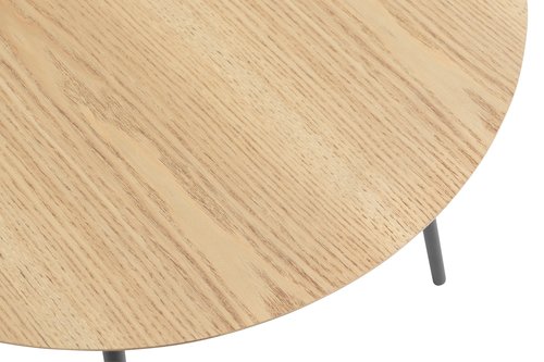 End table NYBO D55 oak colour/black