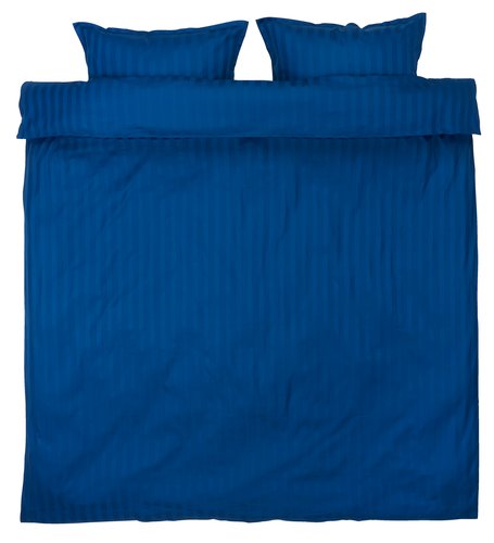 Sateen duvet cover set NELL 200x220 Double cobalt
