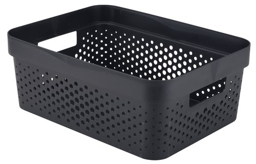 Basket INFINITY 11L plastic black