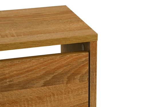 Shoe cabinet BAKHUSE 3 compartments oak colour