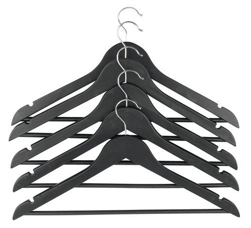 Hangers HELMUT L46cm pack of 5 black