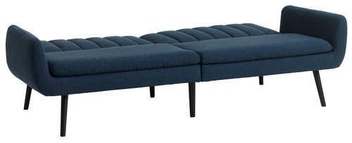 Sofa bed HARNDRUP dark blue fabric